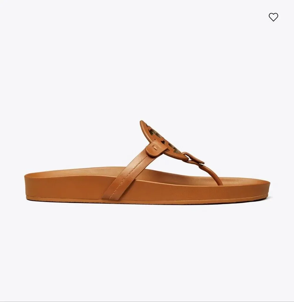 Tory Burch MILLER CLOUD SANDAL in Bourbon Miele Size US 9 $225